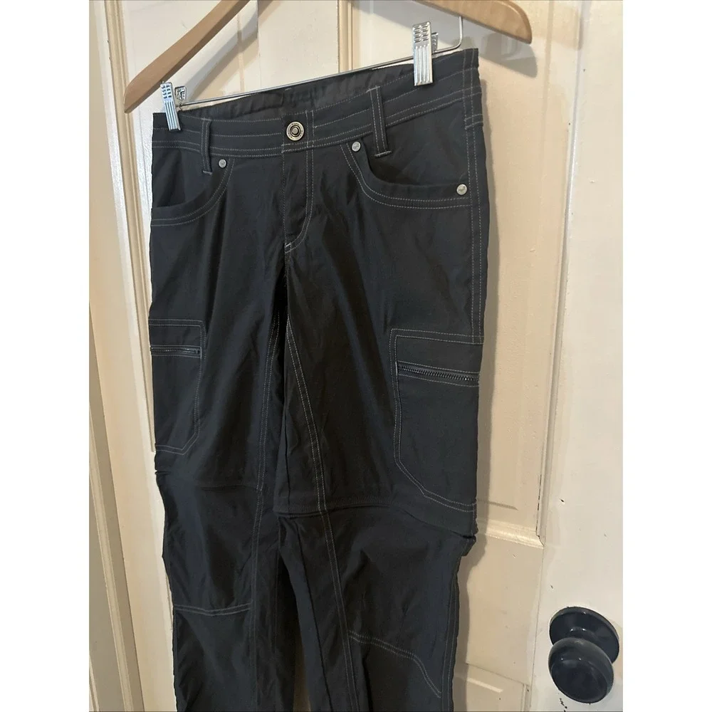 Kuhl Kliffside Pants Women's Size 2 Reg Convertible Zip Off Cargo Hiking Gray - Picture 5 of 16